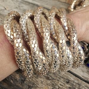 Vintage mesh Givenchy bracelet and earrings
